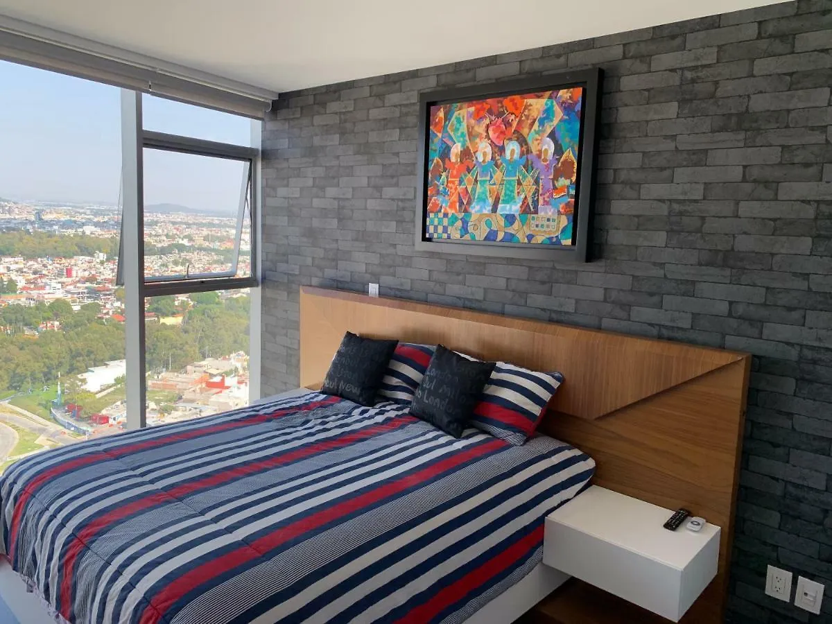 Penthouse De Lujo Puebla Con Vista A Los Volcanes Apartment