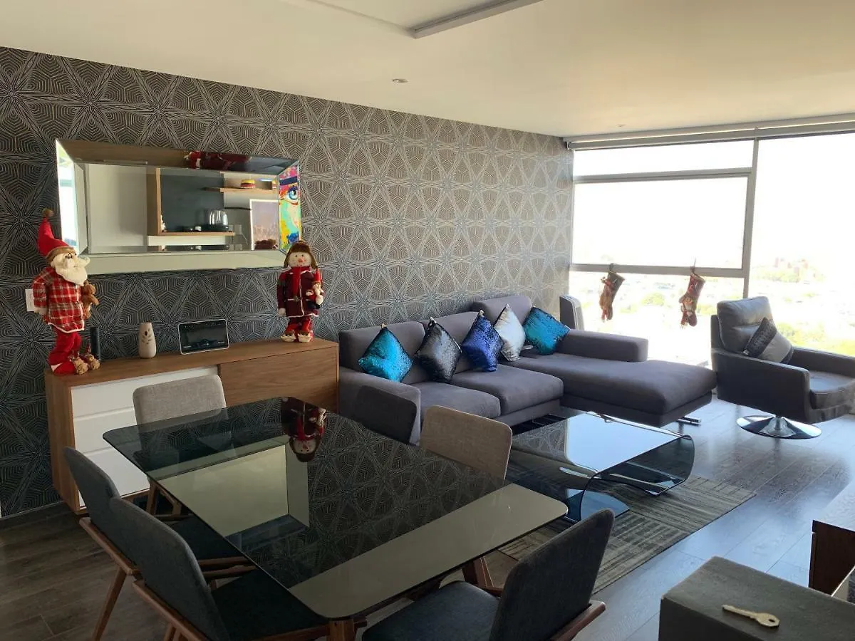 Penthouse De Lujo Puebla Con Vista A Los Volcanes Apartment